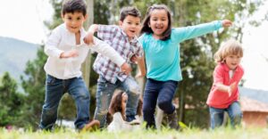 kids playing outside