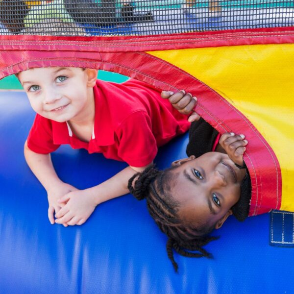 kids in bounce house